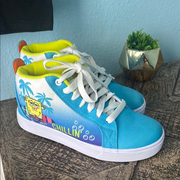 SpongeBob Heelys “Chillin” Youth 4 + Nickelodeon T-Shirt Size S NWT Bundle - Picture 5 of 15
